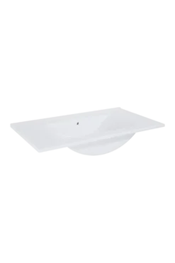Atlantic wastafel Kyra wit keramiek 80 cm