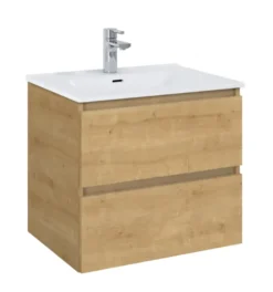 Atlantic wastafel Skappa wit keramiek 60 cm
