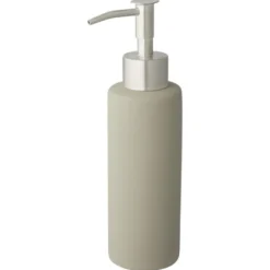 Atlantic zeepdispenser keramiek en rubber Grijs
