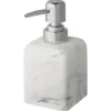 Atlantic zeepdispenser marmerlook Wit