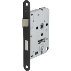 ATZ Insteekslot dag- /nachtslot met zwarte voorplaat Doorn 50mm PC 55mm New