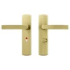 AXA deurkrukset Curve Blok goud blindschild zilver wc-/badkamersluiting 63/8