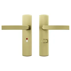 AXA deurkrukset Curve klik blindschild met wc-/badkamersluiting goud Sale