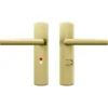 AXA deurkrukset Curve Milan goud blindschild zilver wc-/badkamersluiting 63/8 Hot