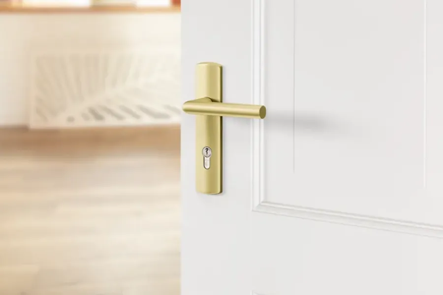 AXA deurkrukset Curve Milan goud blindschild sleutelgat PC72 Clearance