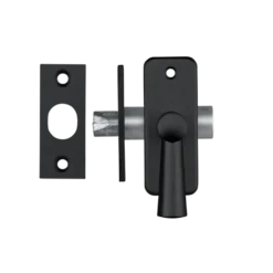 AXA inboorgrendel doornmaat 35mm zwart incl sluitplaat