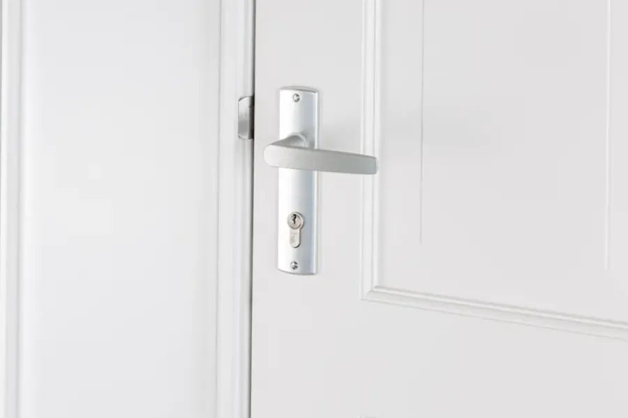 AXA langschild binnendeur aluminium kruk/cilinder 72 mm Hot