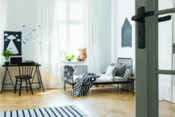 AXA Langschild binnendeur met sleutelgat 55mm zwart Best