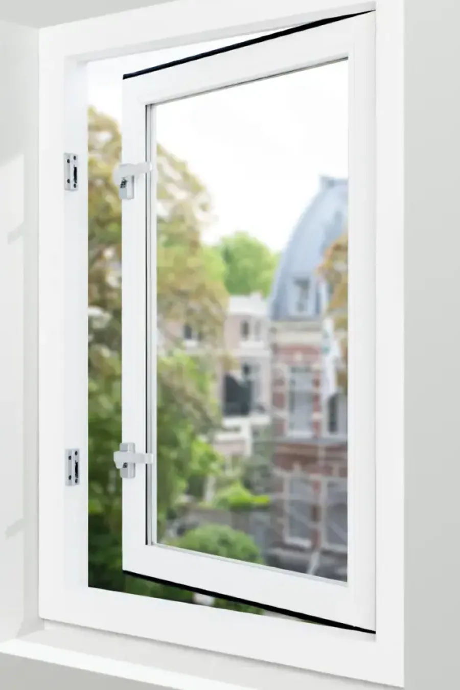 AXA Raamsluiting design met nok rechts aluminium Best