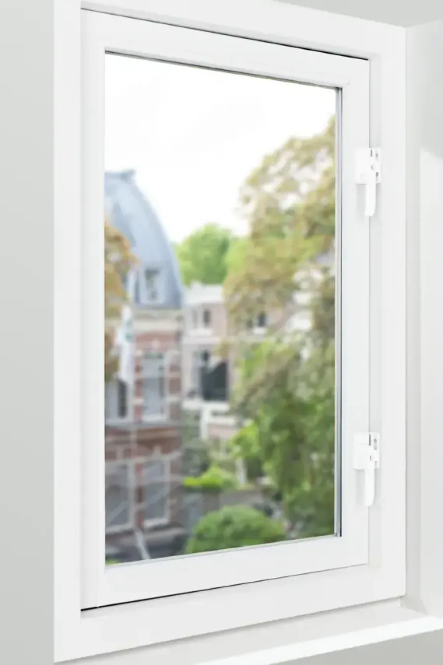 AXA Raamsluiting design met slot SKG 1-ster links wit New