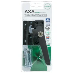 AXA raamsluiting met slot SKG 1-ster rechts zwart buitendraaiend Sale
