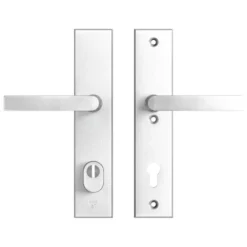AXA veiligheidsbeslag Edge achterdeur aluminium smal schild met SKG 3-sterren 92 mm Hot