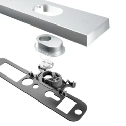 AXA veiligheidsbeslag Edge achterdeur zwart langschild met SKG 3-sterren 72 mm Discount
