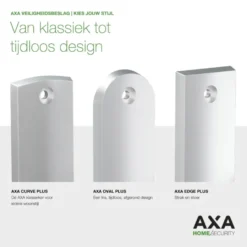 AXA veiligheidsbeslag Edge achterdeur zwart kortschild met SKG 3-sterren 52 mm Online