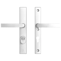 AXA veiligheidsbeslag Edge achterdeur aluminium smal schild met SKG 3-sterren 72 mm Outlet