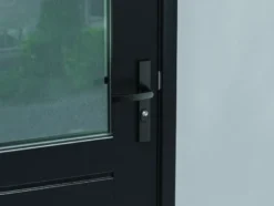 AXA veiligheidsbeslag Edge achterdeur zwart smal schild met SKG 3-sterren 92 mm Sale