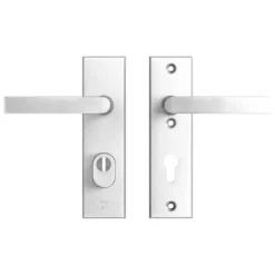 AXA veiligheidsbeslag Edge achterdeur aluminium kortschild met SKG 3-sterren 72 mm Clearance