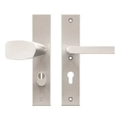 AXA veiligheidsbeslag Edge voordeur aluminium langschild met SKG 3-sterren 72 mm Clearance