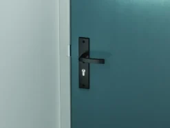 AXA veiligheidsbeslag Edge voordeur zwart langschild met SKG 3-sterren 72 mm Hot