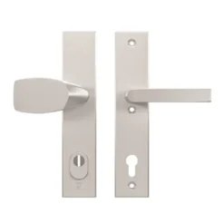 AXA veiligheidsbeslag Edge voordeur aluminium langschild met SKG 3-sterren 92 mm Clearance