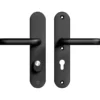 AXA veiligheidsbeslag Oval achterdeur zwart langschild met SKG 3-sterren 72 mm Outlet