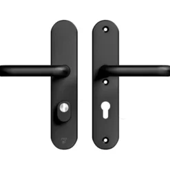 AXA veiligheidsbeslag Oval achterdeur zwart langschild met SKG 3-sterren 72 mm Outlet