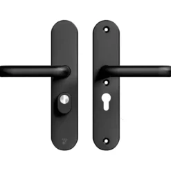 AXA veiligheidsbeslag Oval achterdeur zwart langschild met SKG 3-sterren 55 mm Clearance