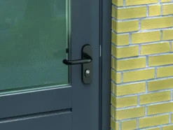 AXA veiligheidsbeslag Oval achterdeur zwart kortschild met SKG 3-sterren 52 mm New