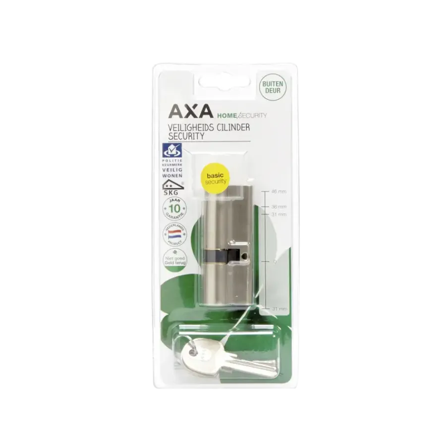 AXA veiligheidscilinder security 30-45mm SKG** New
