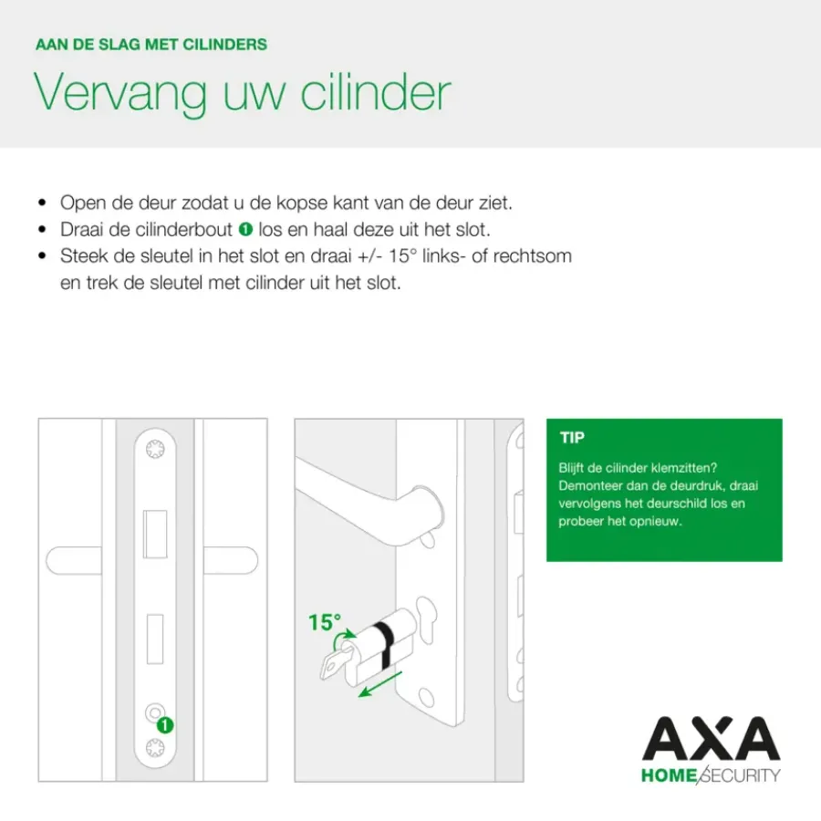 AXA veiligheidscilinder xtreme enkel 30-10mm SKG*** Hot