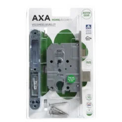 AXA veiligheidsslot 7420 incl sluitkom pc55 rechte voorplaat rvs SKG** Discount