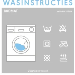 Badmat Twist 60x60cm grijs