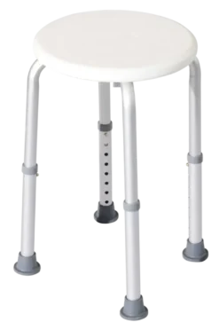 Basic douchestoel zitting rond H= 38-51 cm 100 kg