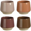 Beker donker rood donker grijs licht roze donker bruin - h7xd7cm