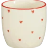 Beker donker rood - h9xd9cm
