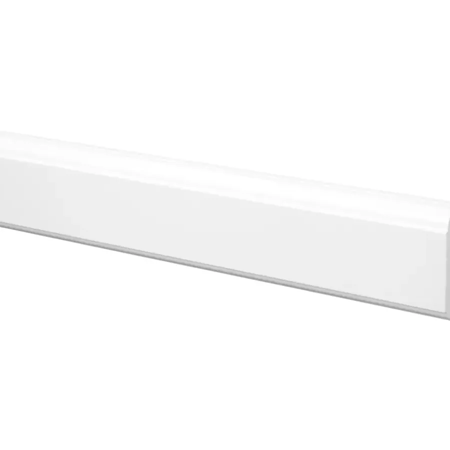 Geen Belegstuk grenen wit gelakt 15x70mm 270cm