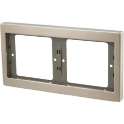 Berker K5 Afdekraam 2-voudig RVS