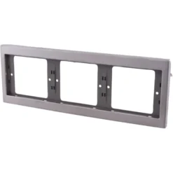 Berker K5 Afdekraam 3-voudig RVS Hot
