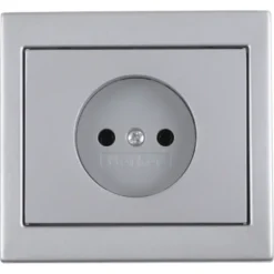 Berker K5 Enkel Stopcontact RVS New