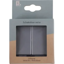 Berker K5 Serieschakelaar RVS Best
