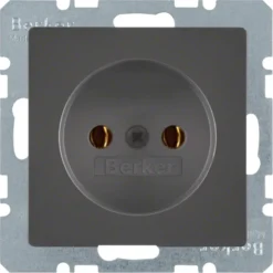 Berker Q1 Enkel Stopcontact antraciet