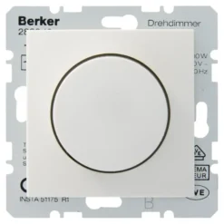 Berker S.1 Centraalplaat met Dimmerknop Wit Best