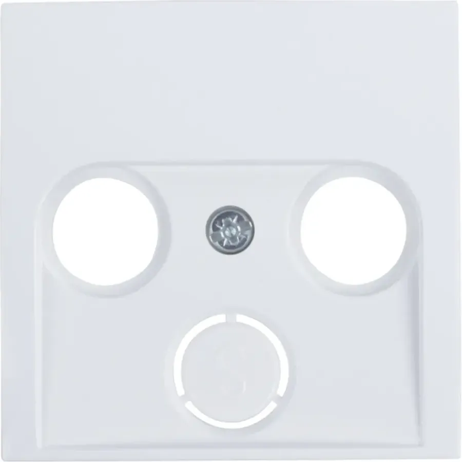 Berker S1 Centraalplaat Radio/TV Wit Hot