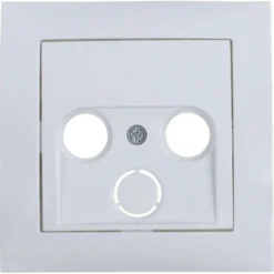 Berker S1 Centraalplaat Radio/TV Wit Hot