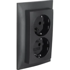Berker S.1 Dubbel Geaard Stopcontact antraciet Discount
