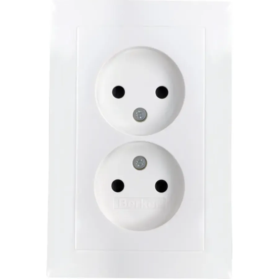 Berker S.1 Dubbel Stopcontact Wit Clearance