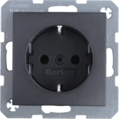 Berker S.1 enkel geaard stopcontact antraciet Best