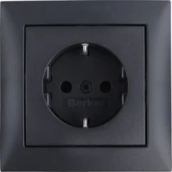 Berker S.1 enkel geaard stopcontact antraciet Best