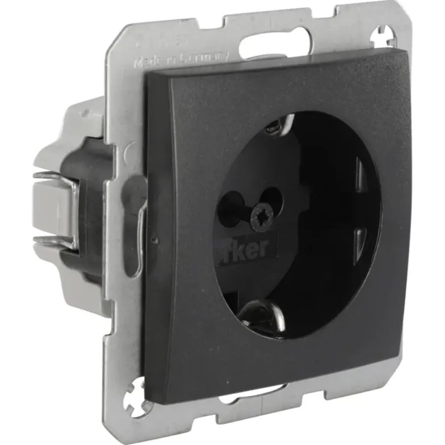 Berker S.1 enkel geaard stopcontact antraciet Best