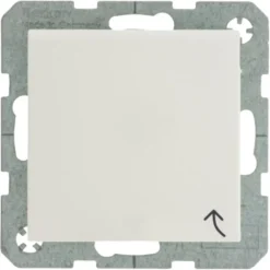 Berker S.1 Enkel Geaard Stopcontact met Klepje Wit Hot